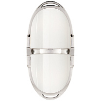 Westbury Double Sconce полированный никель с белым стеклом