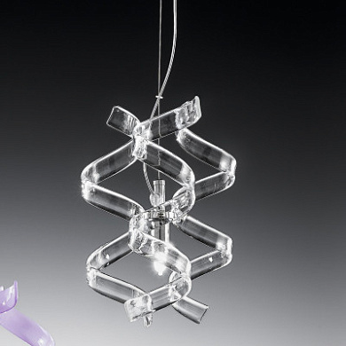Metal Lux Astro Sp 1L люстра с одним плафоном прозрачный; хром 206.501.01