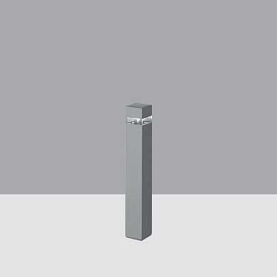 BG21 iWay square iGuzzini Bollard 90x90 mm H= 610mm  Led with electronic ballast and symmetrical