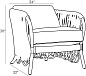 5541 Strata Lounge Chair Arteriors мягкое сиденье