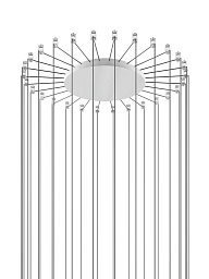 Потолочная розетка Radial System 28 Lights Lodes