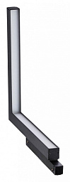 358608 Novotech Flum 23mm магнитный трековый светильник линейного типа черного цвета для системы 48V