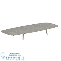 STYLETTO НИЗКИЙ СТОЛ ДЛЯ ГОСТИНОЙ 300X120CM АЛЮМИНИЕВЫЕ НОЖКИ С ПЕСОЧНОЙ КЕРАМИЧЕСКОЙ СТОЛЕШНИЦЕЙ CEPPO DOLOMITICA Royal Botania