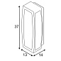 230045 SLV MERIDIAN BOX светильник настенный IP54 ELT 25W, антрацит