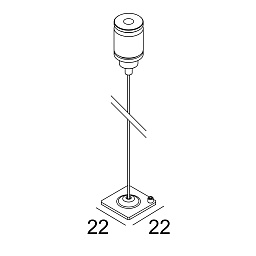 SLM - CABLE SUSPENSION SINGLE 1,6m Delta Light PR SPLITLINE подвес для трековой системы