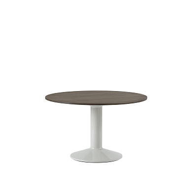 Muuto Midst Обеденный стол Ø120 см, темный промасленный дуб / серый MITAB120R0503