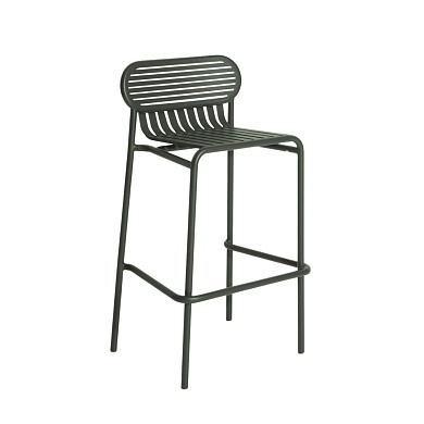 M0745418 WEEK-END Petite Friture Барный стул садовый металлический зеленый H80