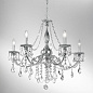 Kolarz PISANI CRYSTAL 1301.85.5.SpT люстра хром ø83cm высота 80cm мин. высота 100cm макс. высота 150cm 5 ламп e14 — фото 1
