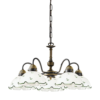 люстра с пятью плафонами в классическом стиле