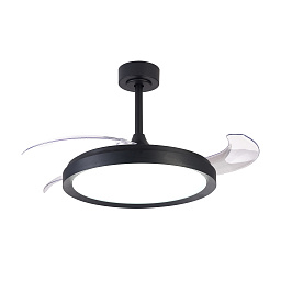 8828 Mantra Mistral потолочный вентилятор с LED-светильником и корпусом черного цвета