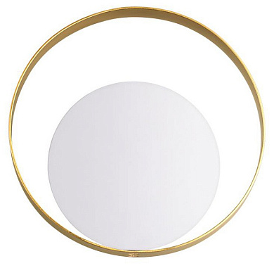 накладной светильник с круглым отражателем и белым диском