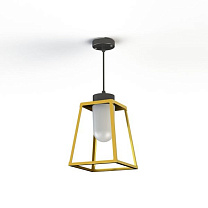 Lampiok 1 N° 3; Frosted glass E27 52W; Tinted lacquered brass