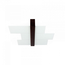 90230 Linea Light Group Triad настенный светильник из орехового дерева с тремя стеклянными плафонами