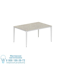 СТОЛ U-NITE 150X100CM БЕЛЫЙ С КЕРАМИЧЕСКОЙ СТОЛЕШНИЦЕЙ CEPPO DOLOMITICA Royal Botania