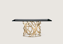 French Brass shown with Black Lacquer Top