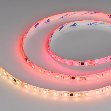 039601 Arlight Лента герметичная SPI-SE-B60-10mm 24V RGB-PX6-BPT (12 W/m, IP65, 5060, 5m)