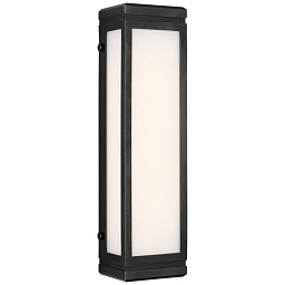 EU-RL2815 Visual Comfort Hayles настенный светильник с узким прямоугольным корпусом и матовым стеклом