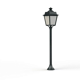 150028008 Roger Pradier Place Des Vosges Evolution садовый фонарь на стойке с куполообразным плафоном зелёного оттенка