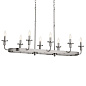Vetivene 8 Light Linear Chandelier Classic Pewter люстра 52453CLP Kichler — фото 8