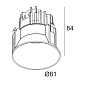 202 146 811 922 BRA Delta Light RINGO Dieep Trimless Led IP встраиваемый точечный светильник — фото 1