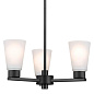 Stamos 18" 3 Light Chandelier Black люстра 52435BK Kichler — фото 3