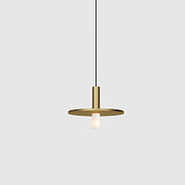 oran pendant kap stone in-nuit, small cylinder, brushed gold
