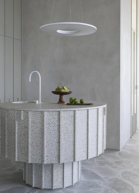 Подвесной светильник Iris Pendant Horizontal 80 DCW éditions, белый, белый потолочный стакан IRIS PH 80 2700K