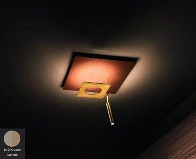 Petra Icone Потолочный светильник квадратный Brown, Brass, Beige i-c-0366