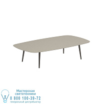 ВЫСОКИЙ СТОЛ STYLETTO LOUNGE 220x120CM АЛЮМИНИЕВЫЕ НОЖКИ БРОНЗОВАЯ КЕРАМИЧЕСКАЯ СТОЛЕШНИЦА ЖЕМЧУЖНО-СЕРЫЙ Royal Botania