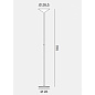 Rotaliana Dry F1 PT LED напольный светильник дизайнерский матовый белый 1DYF100063EL0 — фото 3