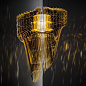 Slamp Aria SP L LED люстра дизайнерская золотой ARISL00GLD01T00E27EU — фото 11