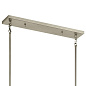 Lente 54" 7 Light Linear Chandelier Midnight Oak and Brushed Nickel люстра 44252MOK Kichler — фото 2
