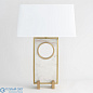 Passageway Table Lamp-Satin Brass-Wide Global Views настольная лампа