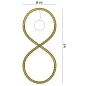 Rotaliana Squiggle H4 LED SP люстра дизайнерская матовое золото 1SQH400004ZL0 — фото 3