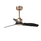 33427 Faro JUST FAN Copper ceiling fan and black blades 81cm люстра вентилятор