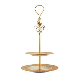 Extravaganza - 2 tier cake stand - gold подставка для торта, Villari