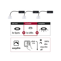 Module recessed light Easy Dim Choose 3-piece