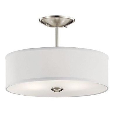 Shailene 3 Light Semi Flush Brushed Nickel потолочный светильник 43675NI Kichler