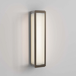 1370004 Astro lighting Boston настенный светильник с вертикальным стеклянным плафоном и бронзовыми деталями