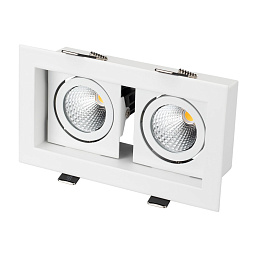 Встраиваемый карданный светильник Arlight CL-KARDAN-S180x102-2x9W