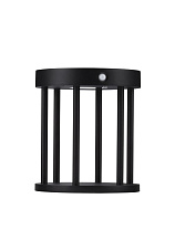 Dark Anthracite Die-Casting Aluminium & Clear Glass LED 2Watt 3.700Volt 89Lm 3000K IP65 Solar light with sensor D:16 H:18cm