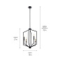 Armand 27" 4 Light Foyer Pendant Black and Bronze подвесной светильник 52351BK Kichler — фото 3