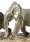 Фарфоровая статуэтка пары слонов Following The Path Lladro 01009390 — фото 4