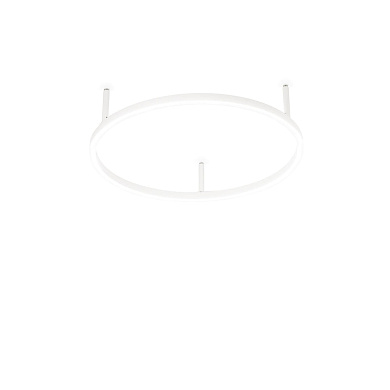 341910 Ideal Lux ORACLE SLIM PL D050 ROUND 4000K ON-OFF WH потолочный светильник белый