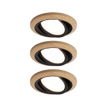 Downlight Lanati 3-piece set round 30° Coin