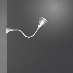 0671W10A Artemide Pipe настенный светильник с подвижной трубкой и светорассеивателем направленного типа