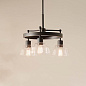 Eastmont 3 Light Chandelier Black  and Walnut Wood люстра 52402BK Kichler — фото 5