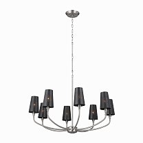 Adeena, классическое олово (Classic Pewter), черные плафоны