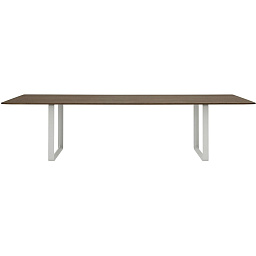 65214 Muuto 7070 обеденный стол массив копченого дуба серый 108x295 см