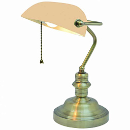A2493LT-1AB Arte Lamp Banker настольная лампа банкирского типа с латунным корпусом
